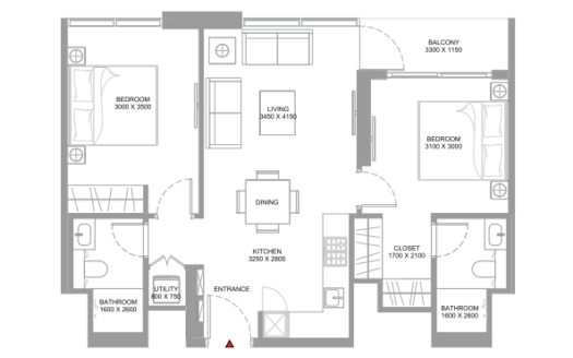 2 Bedrooms Apartment in Starline Beach Residences