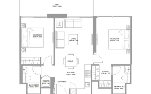 2 Bedrooms Duplex Apartment in Starline Beach Residences